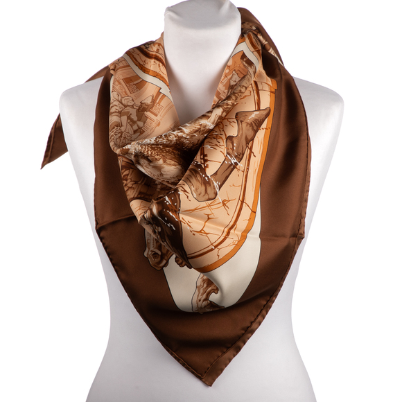 Hermes Scarf La Fontaine de Bartholdi by Vladimir Rybaltchenko - Picture 2 of 2